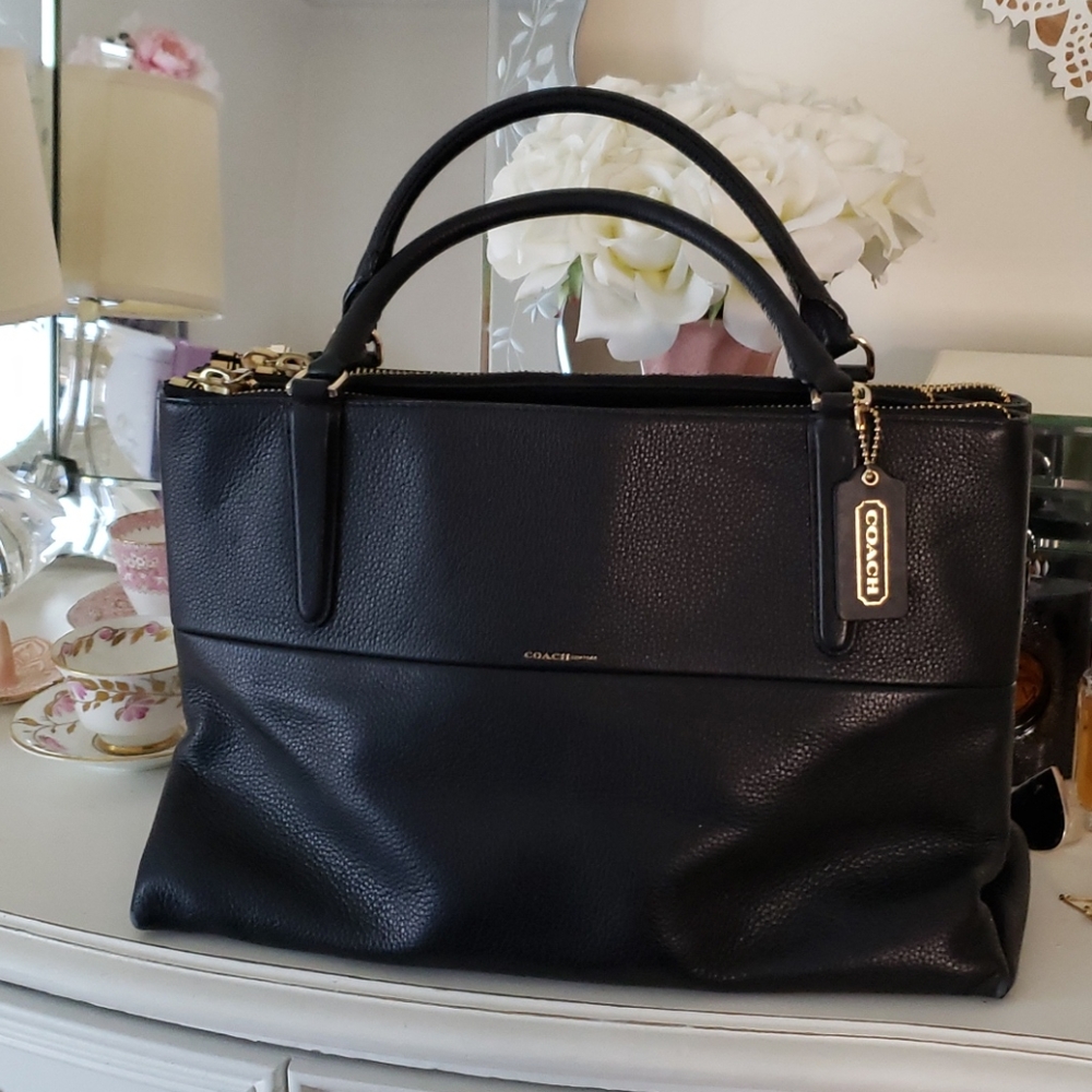 Coach Black Borough Bag
